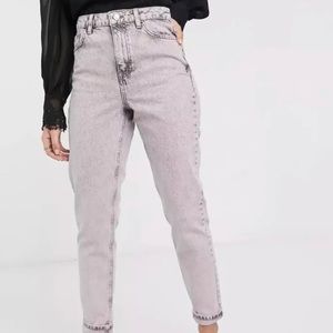 Topshop mom acid wash jeans